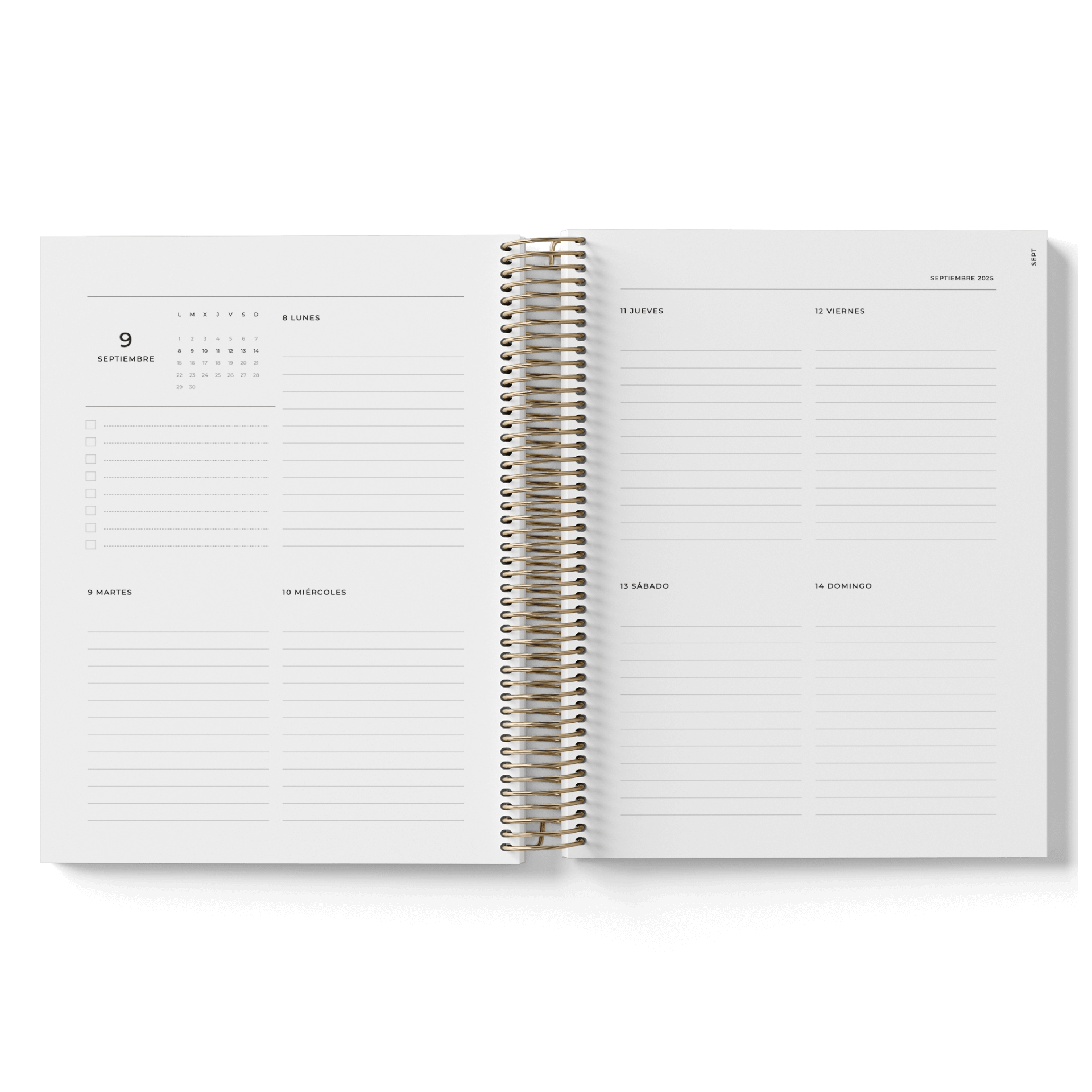 AGENDA PRINT BUTANO SEMANA VISTA