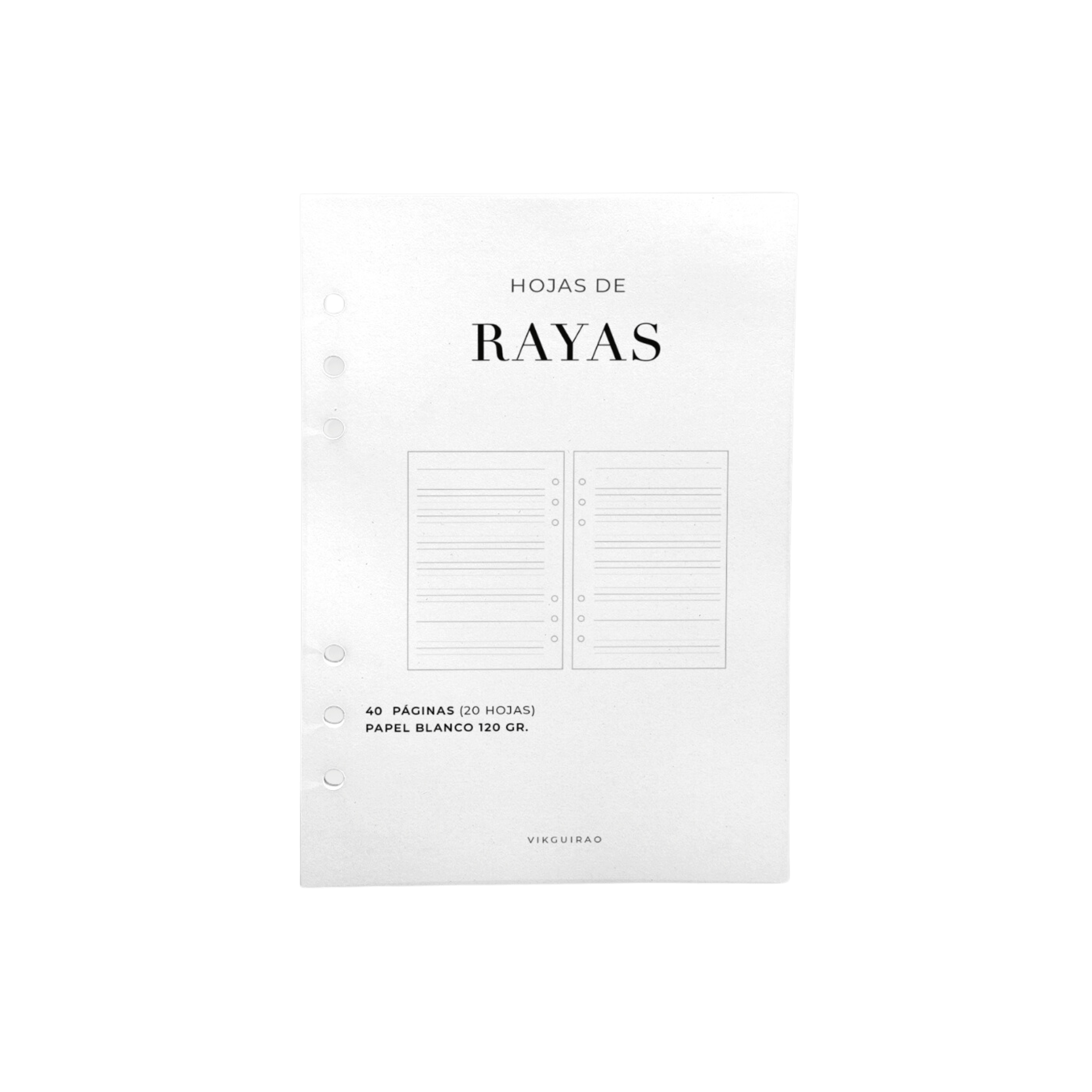 RECAMBIO HOJAS DE RAYAS