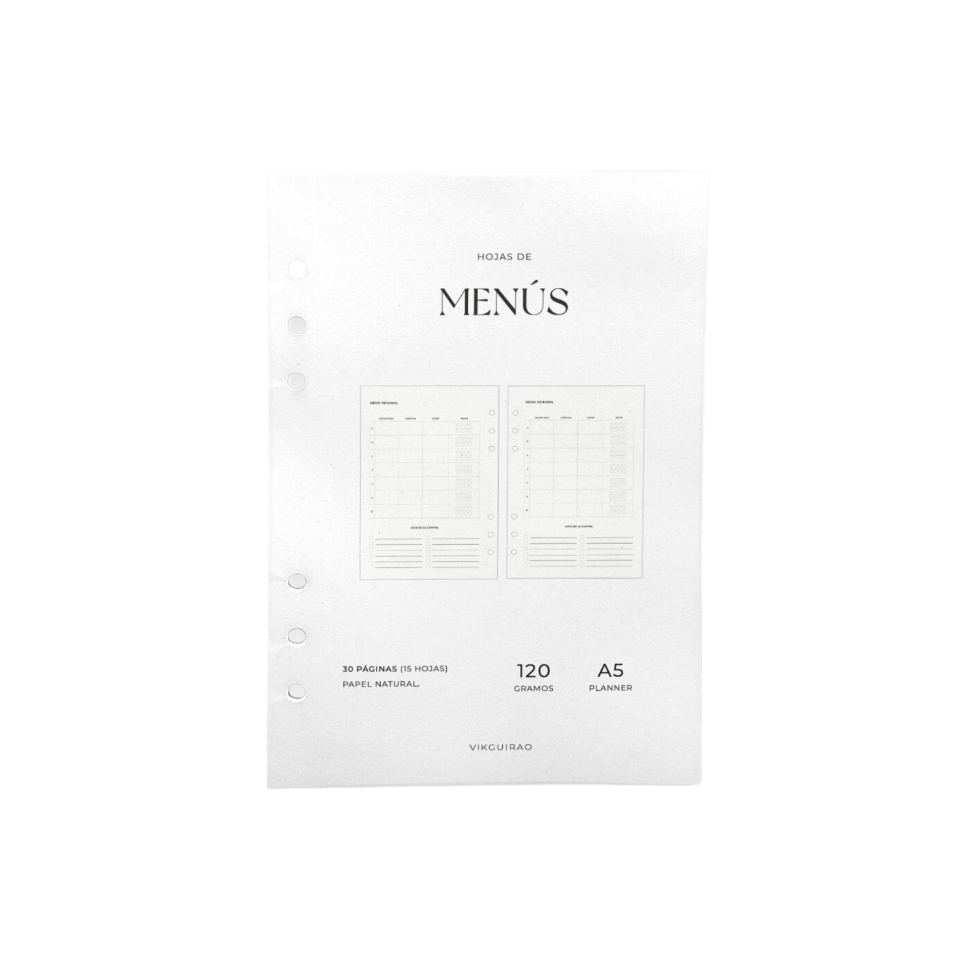RECAMBIO MENU SEMANAL