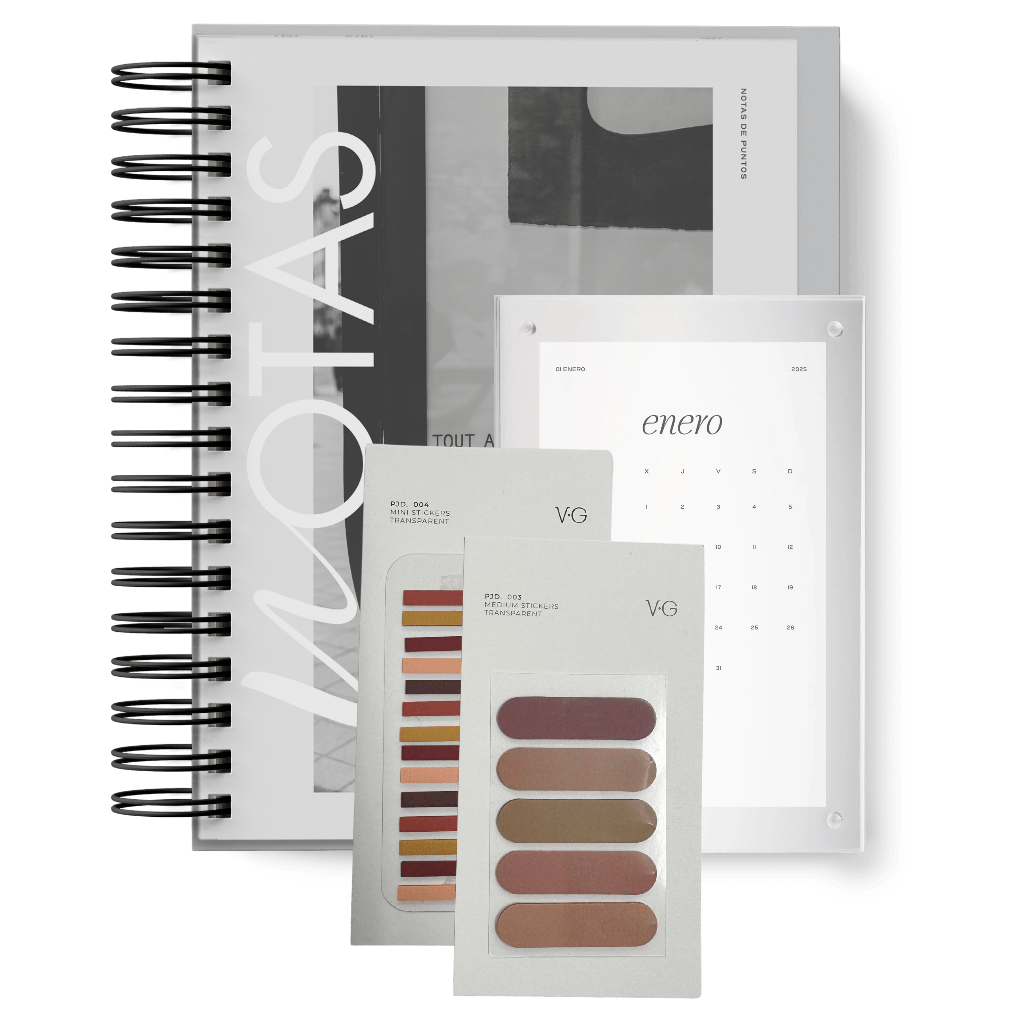 PACK REGALO CUADERNO TRANSPARENTE