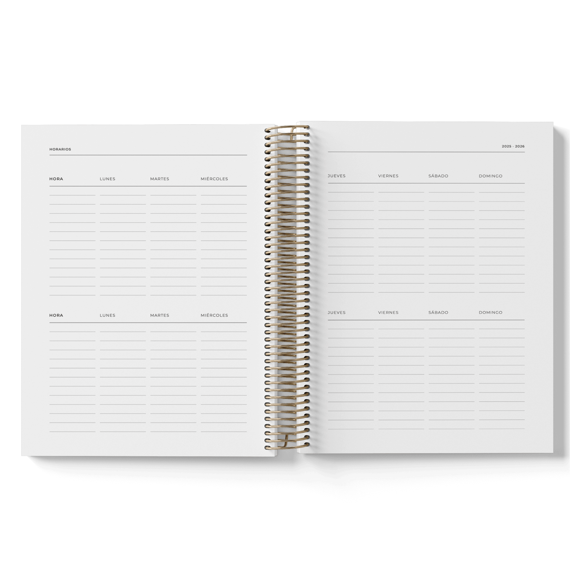 AGENDA PRINT BUTANO SEMANA VISTA