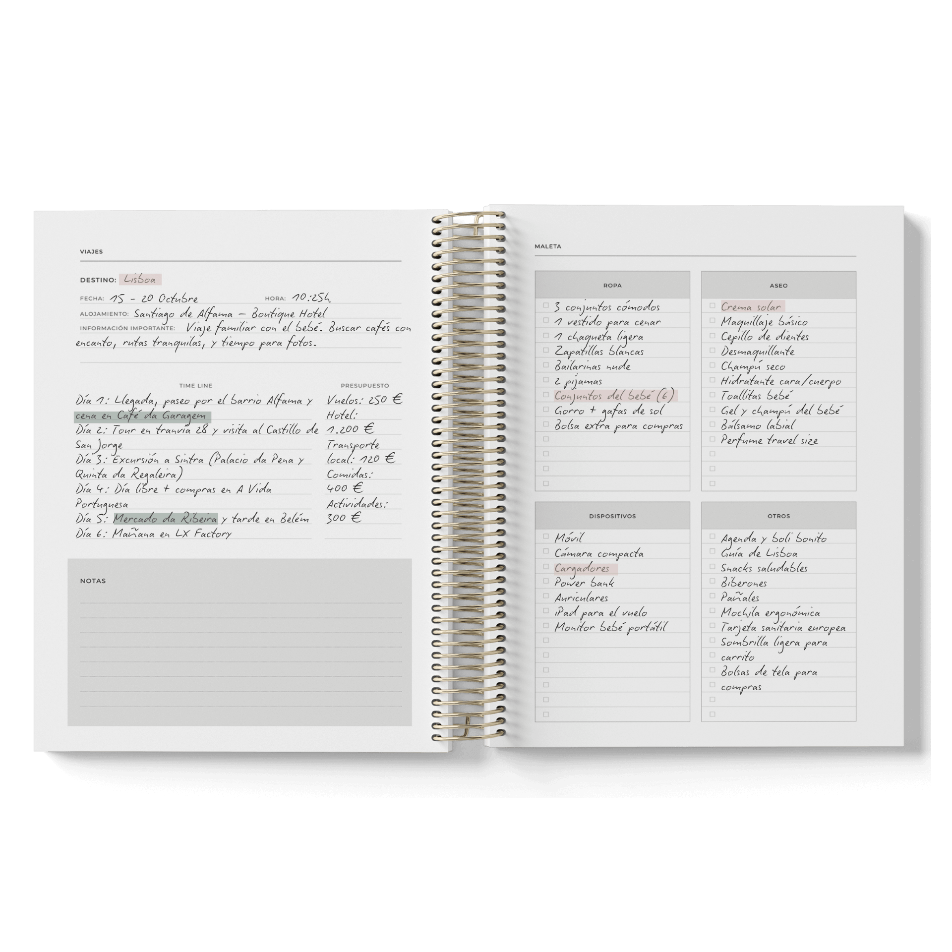AGENDA PRINT BUTANO SEMANA VISTA