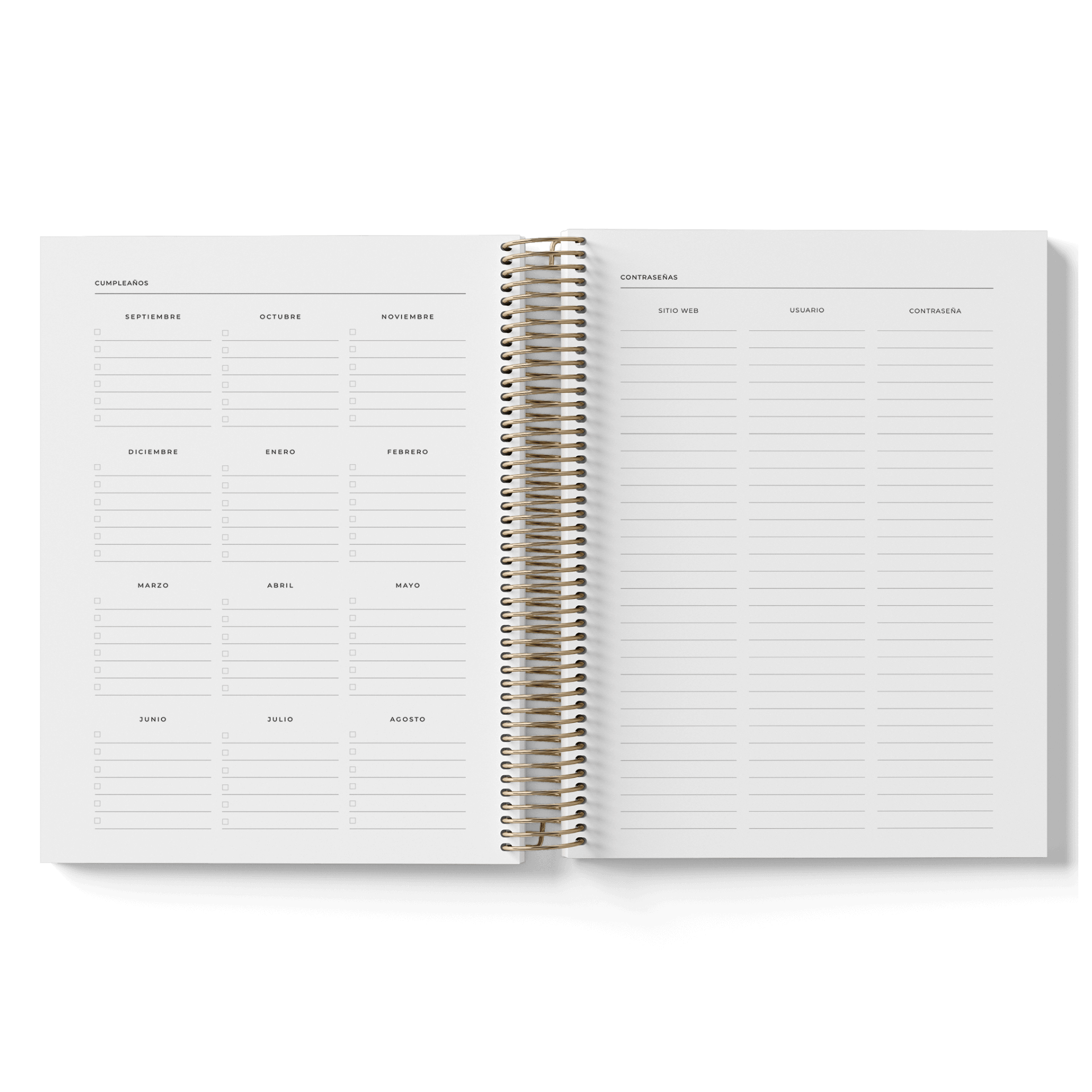 AGENDA PRINT BUTANO SEMANA VISTA