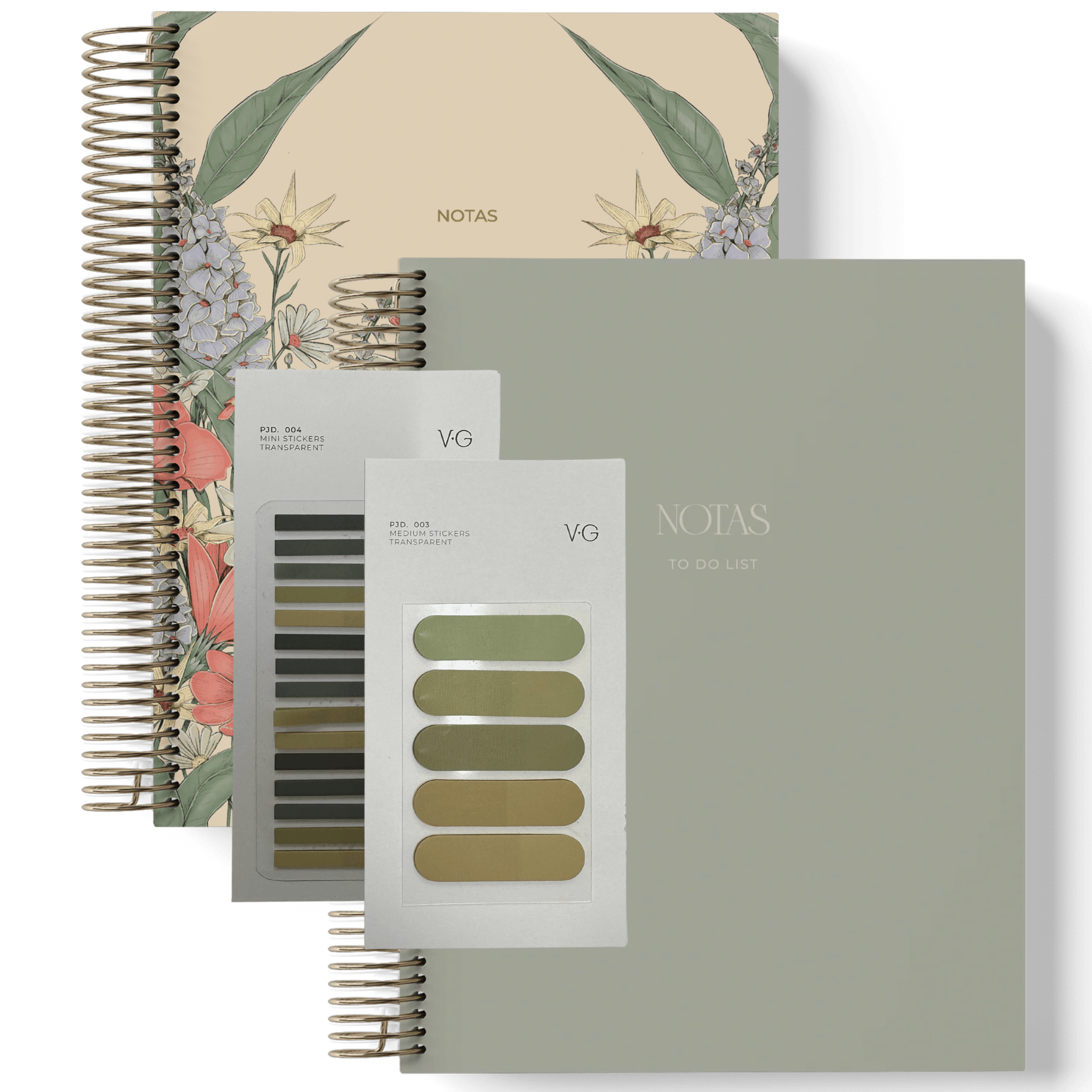 PACK REGALO CUADERNOS FLORES